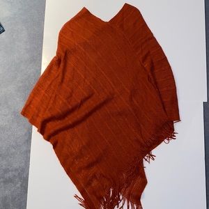 ORANGE PONCHO